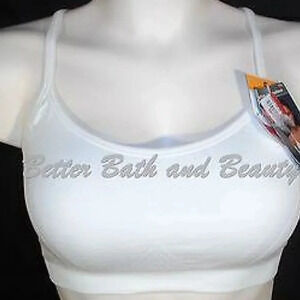 SMALL Hanes HC68 Active Cami Pullover WireFree Bra White  NEW WITH TAGS‎